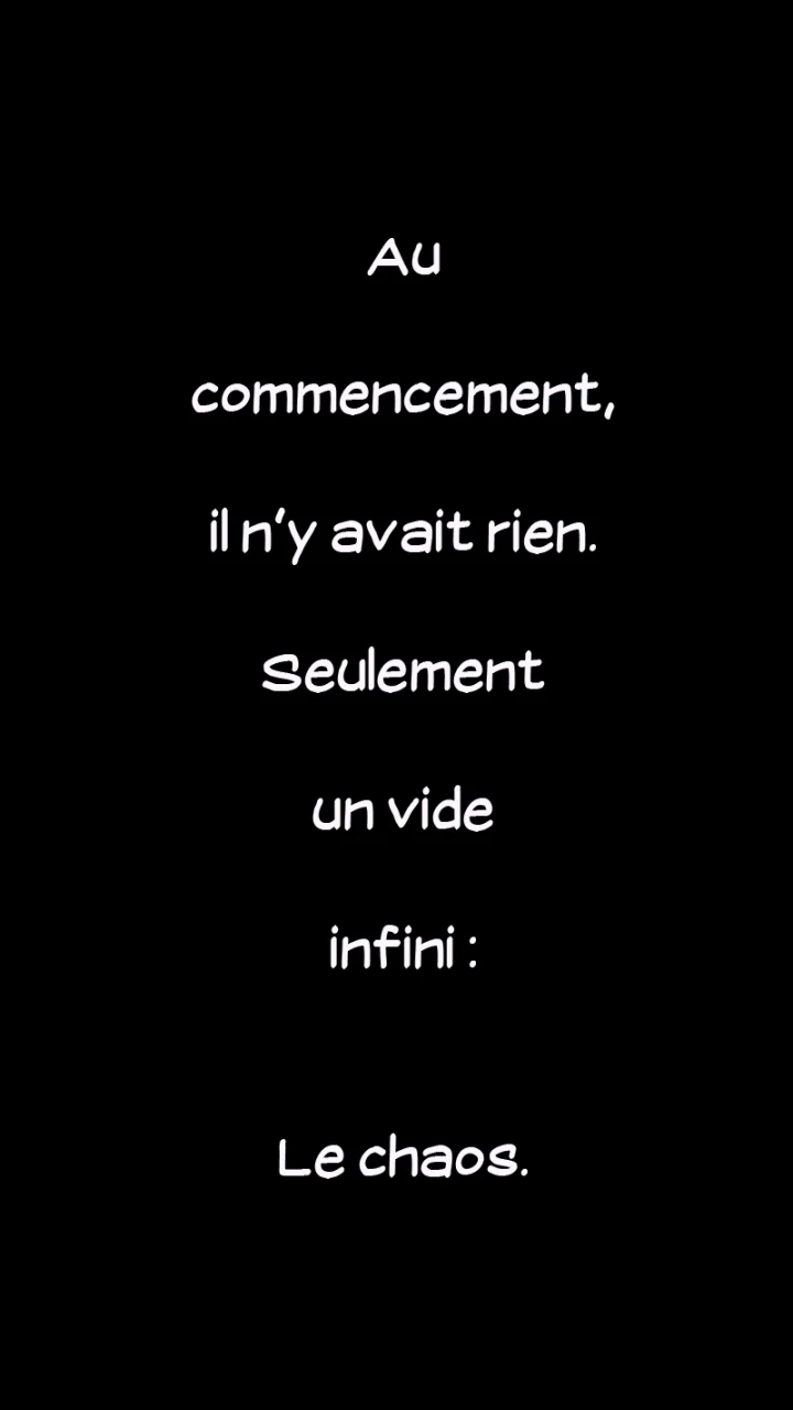 Au commencement, page 1