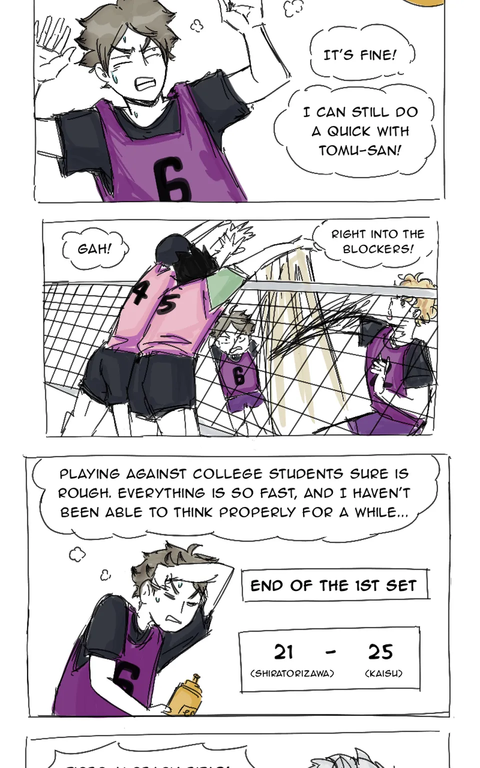 Practice Match, Seite 1