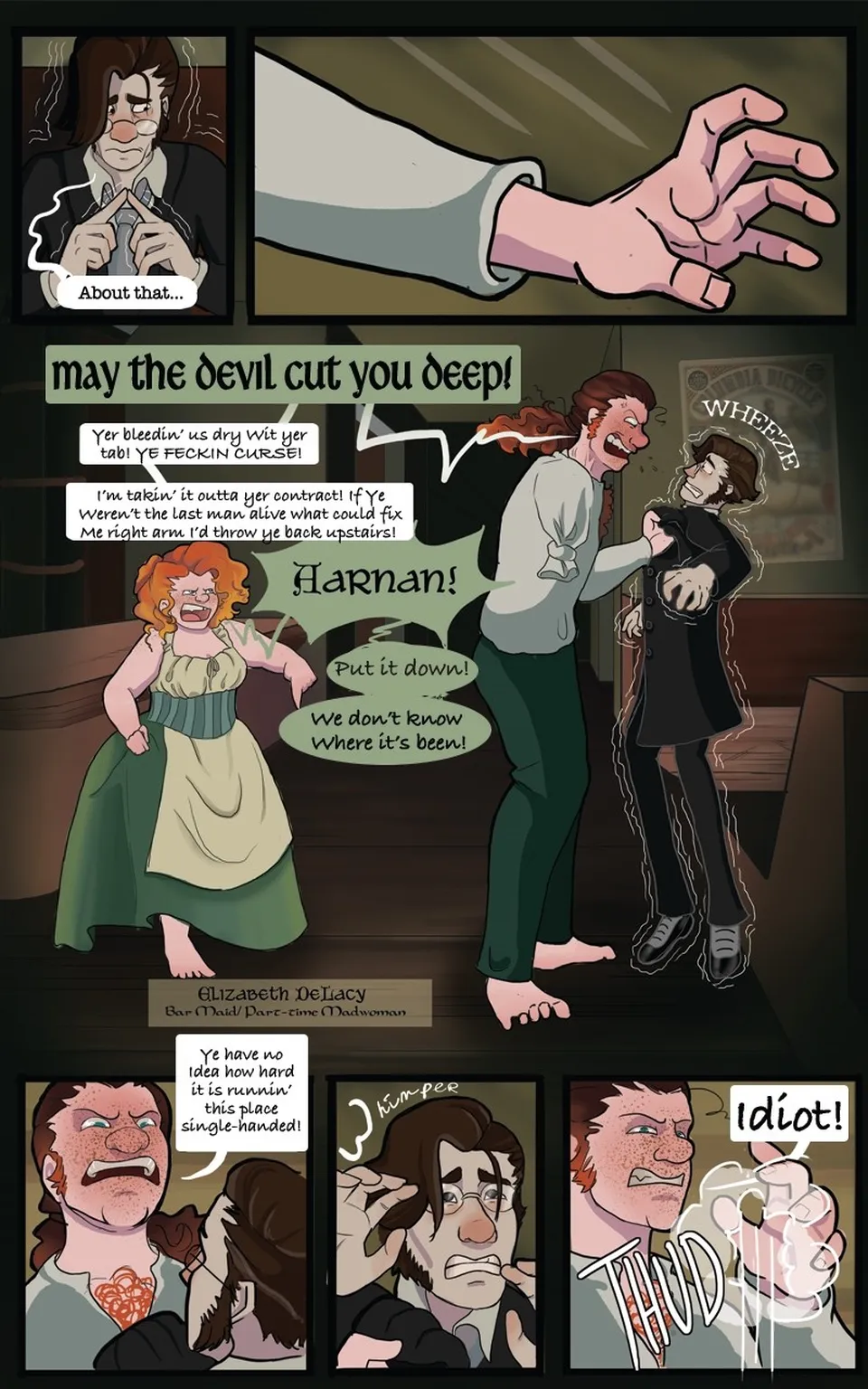 Translation: "MAY THE DEVIL CUT YOU DEEP!", page 2