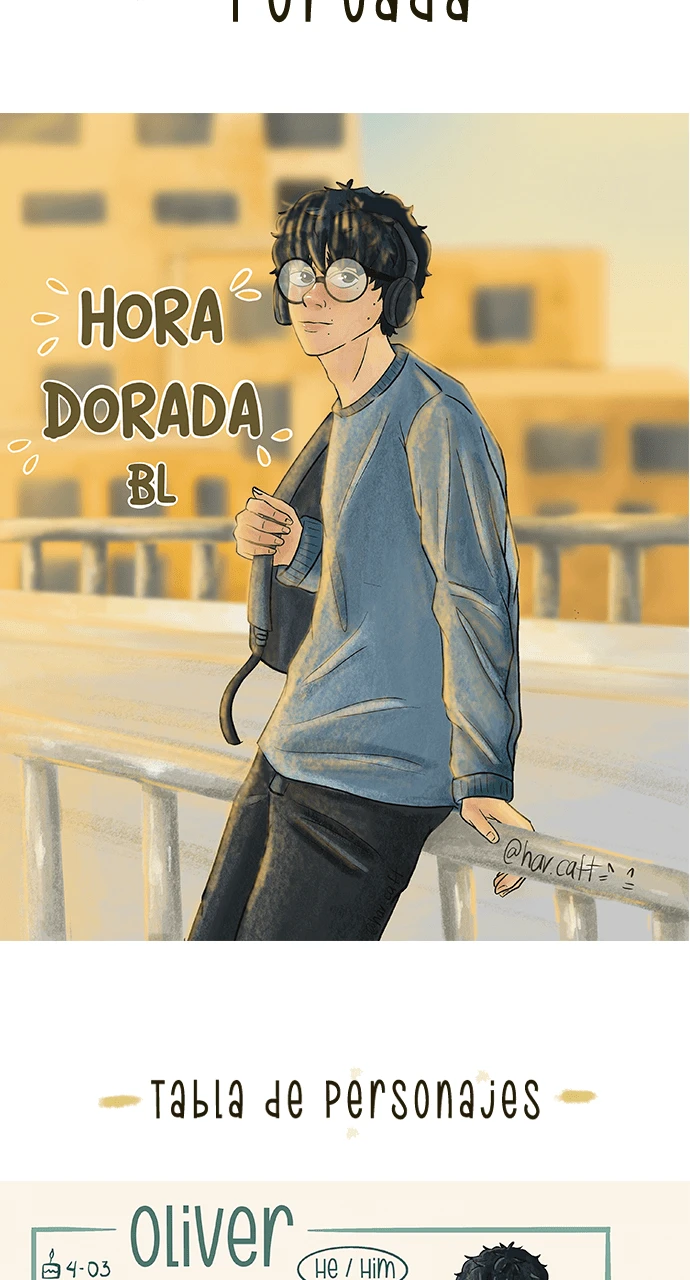 Portada y presentación de personajes, página 1