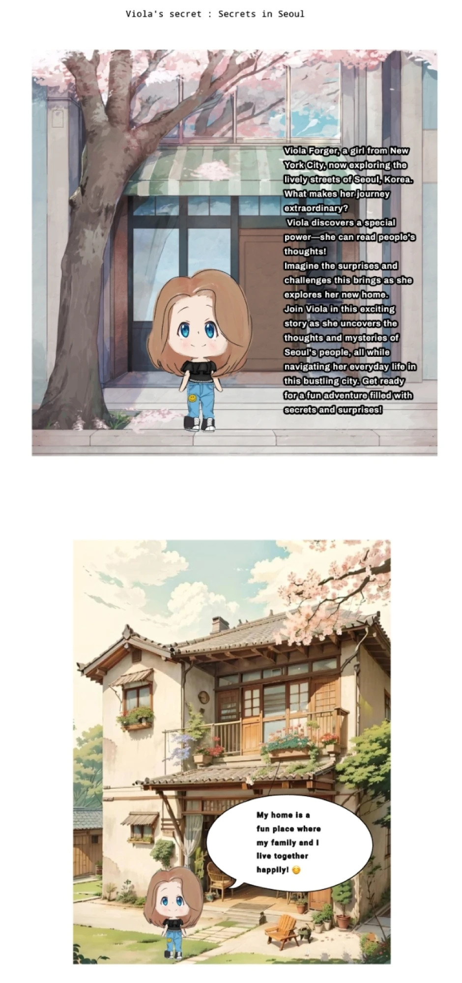 Viola's secret : Secrets in Seoul, halaman 1