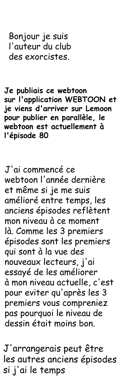 Episode 1 : Le Club des Exorcistes, halaman 1