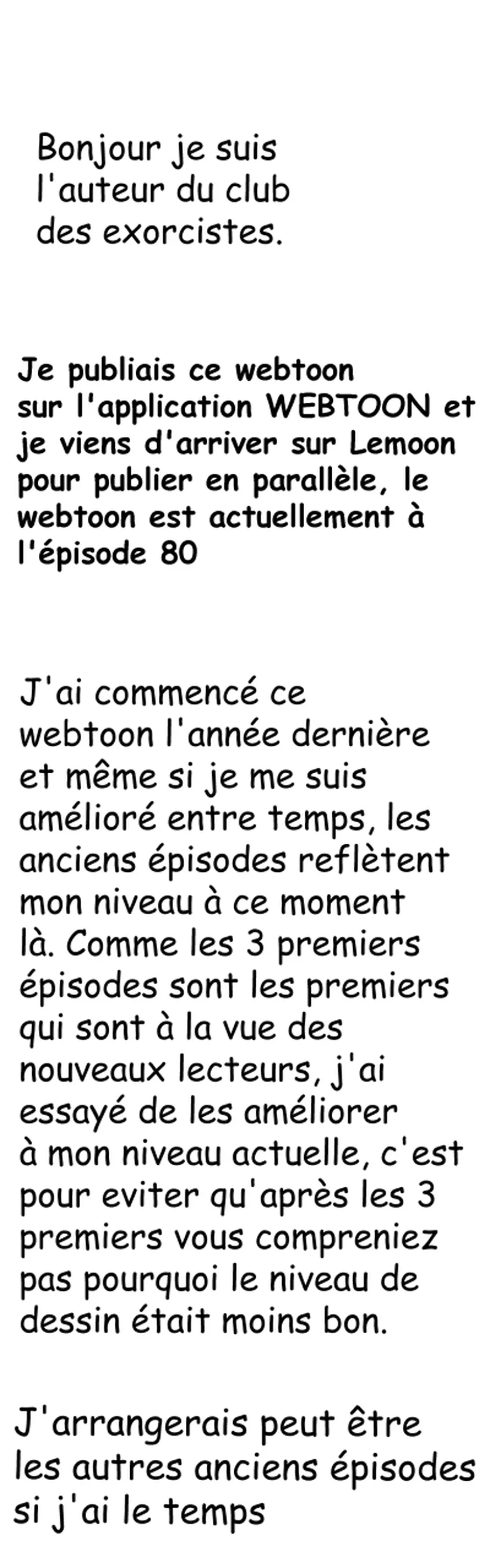 Episode 1 : Le Club des Exorcistes, Seite 1