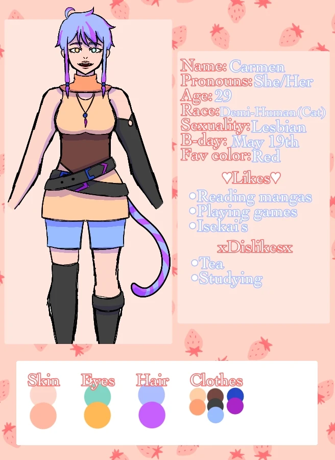 Race info+Character sheets, page 3