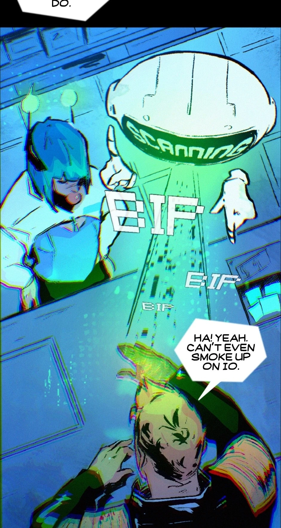 Issue 1- Page 2- Smoking on Io, Seite 2