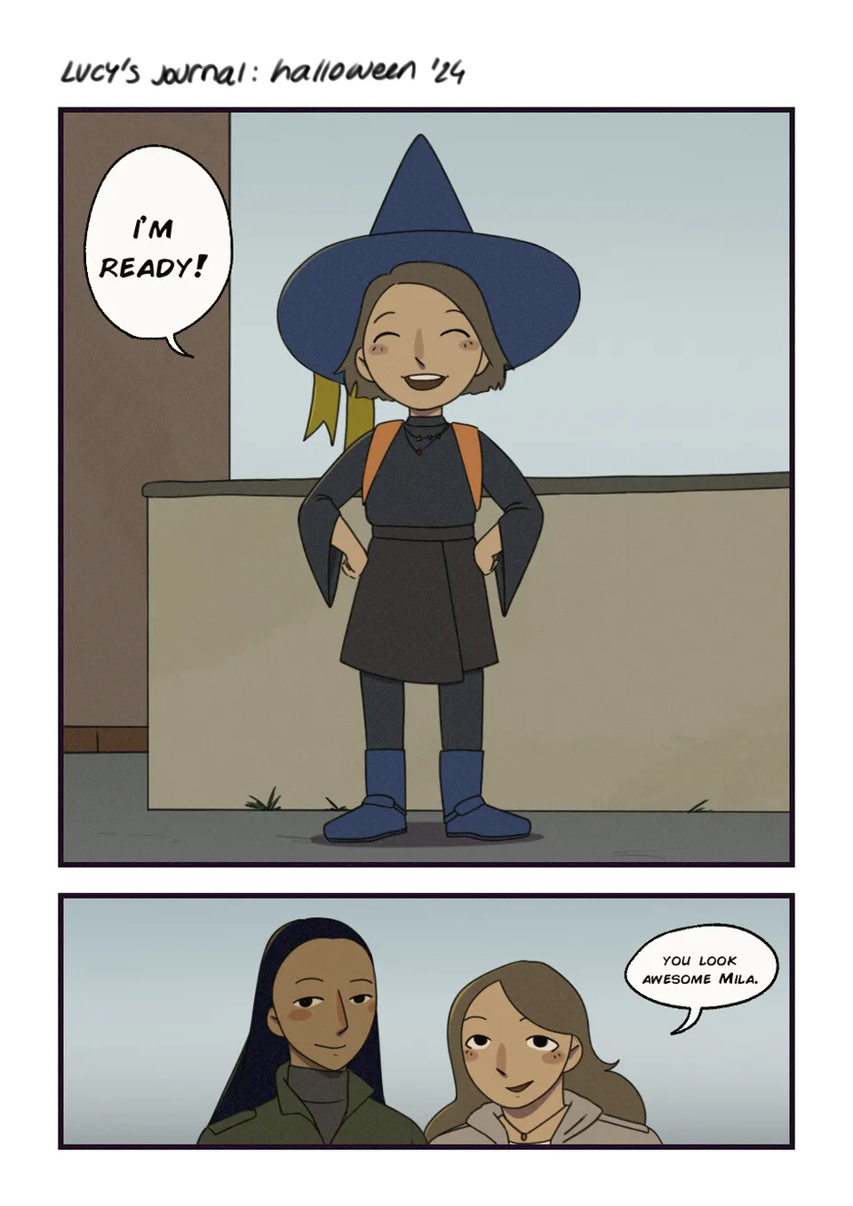 Lucy's journal: Halloween, page 1