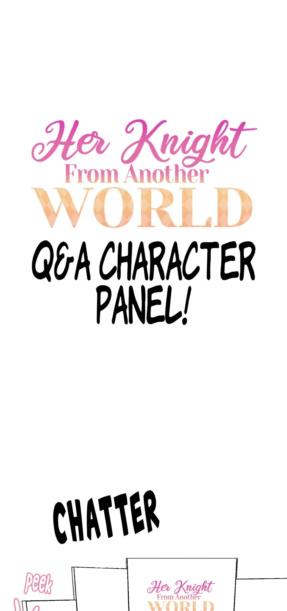 Q&A | Character Panel, Seite 1