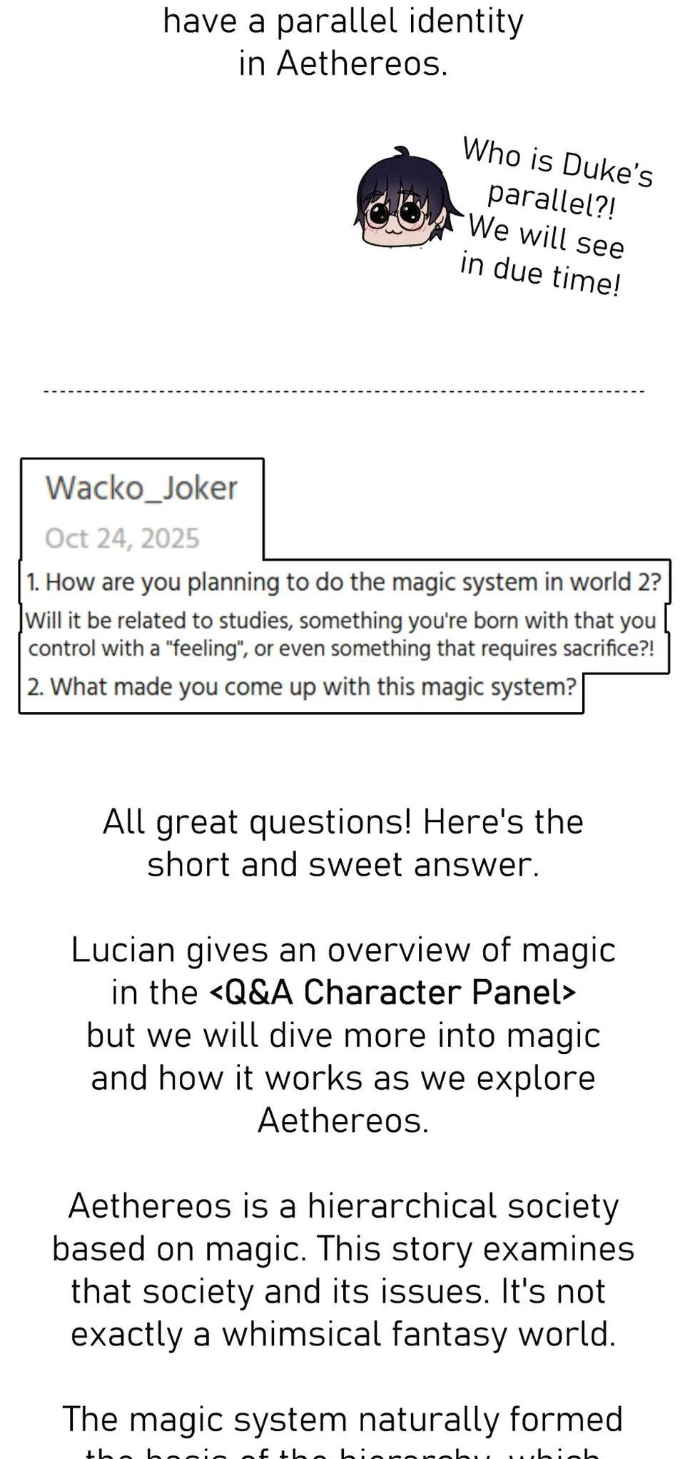 Q&A | Creator, page 15