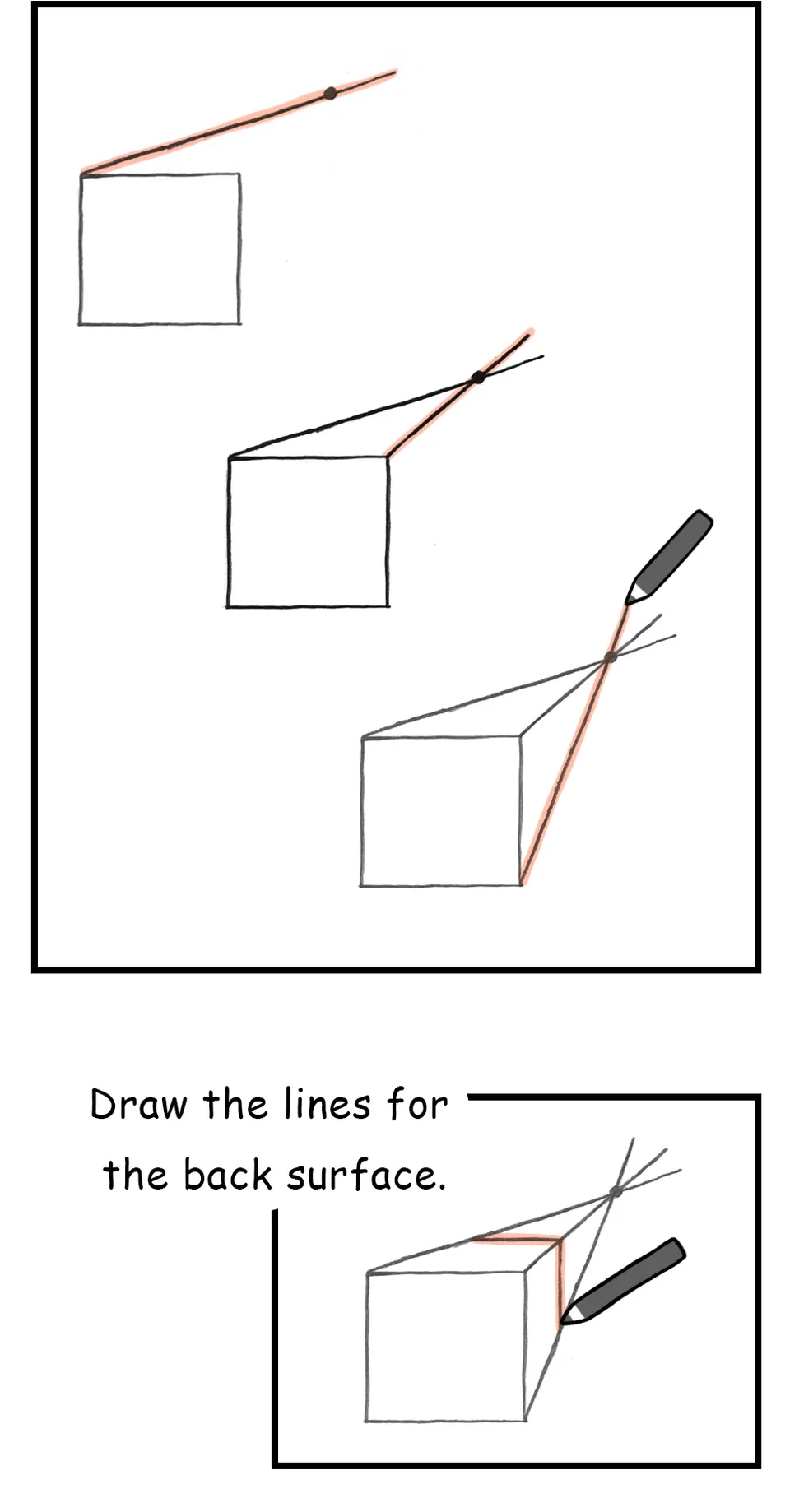 77. ◆How to Draw the Outline of a Cube, page 6