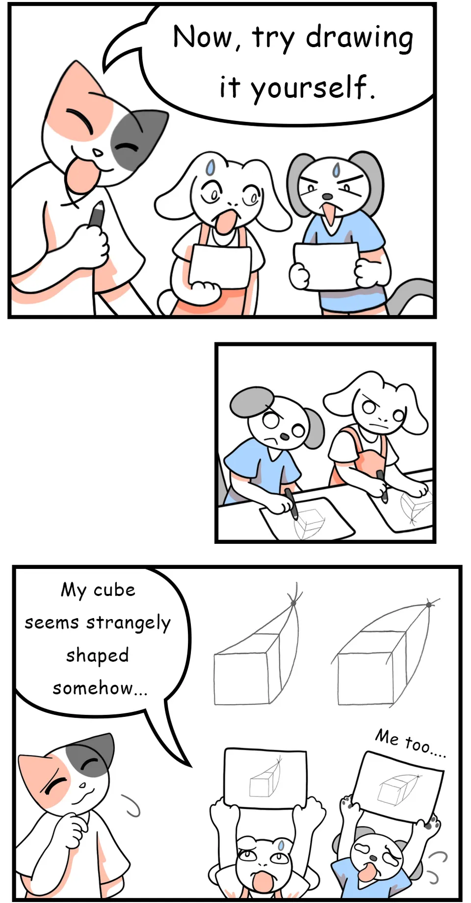 77. ◆How to Draw the Outline of a Cube, page 10