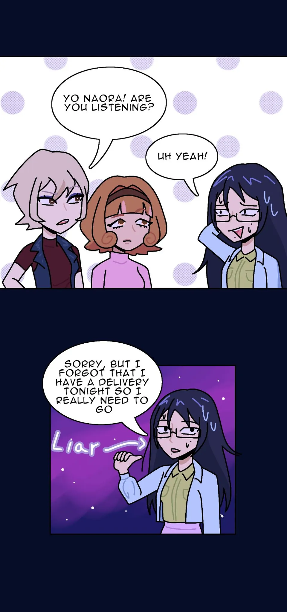 Late night stroll, page 20