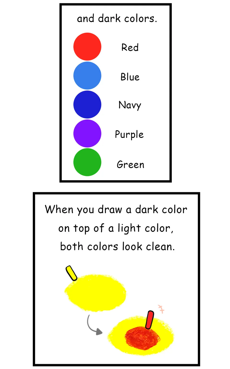 ◆Light Colors & Dark Colors, page 4