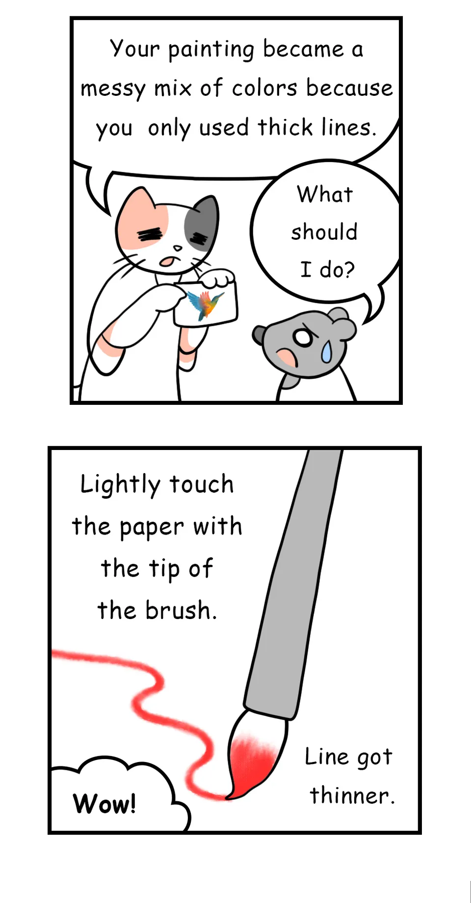 21. ◆Difference in Holding Crayons & Brushes, página 3