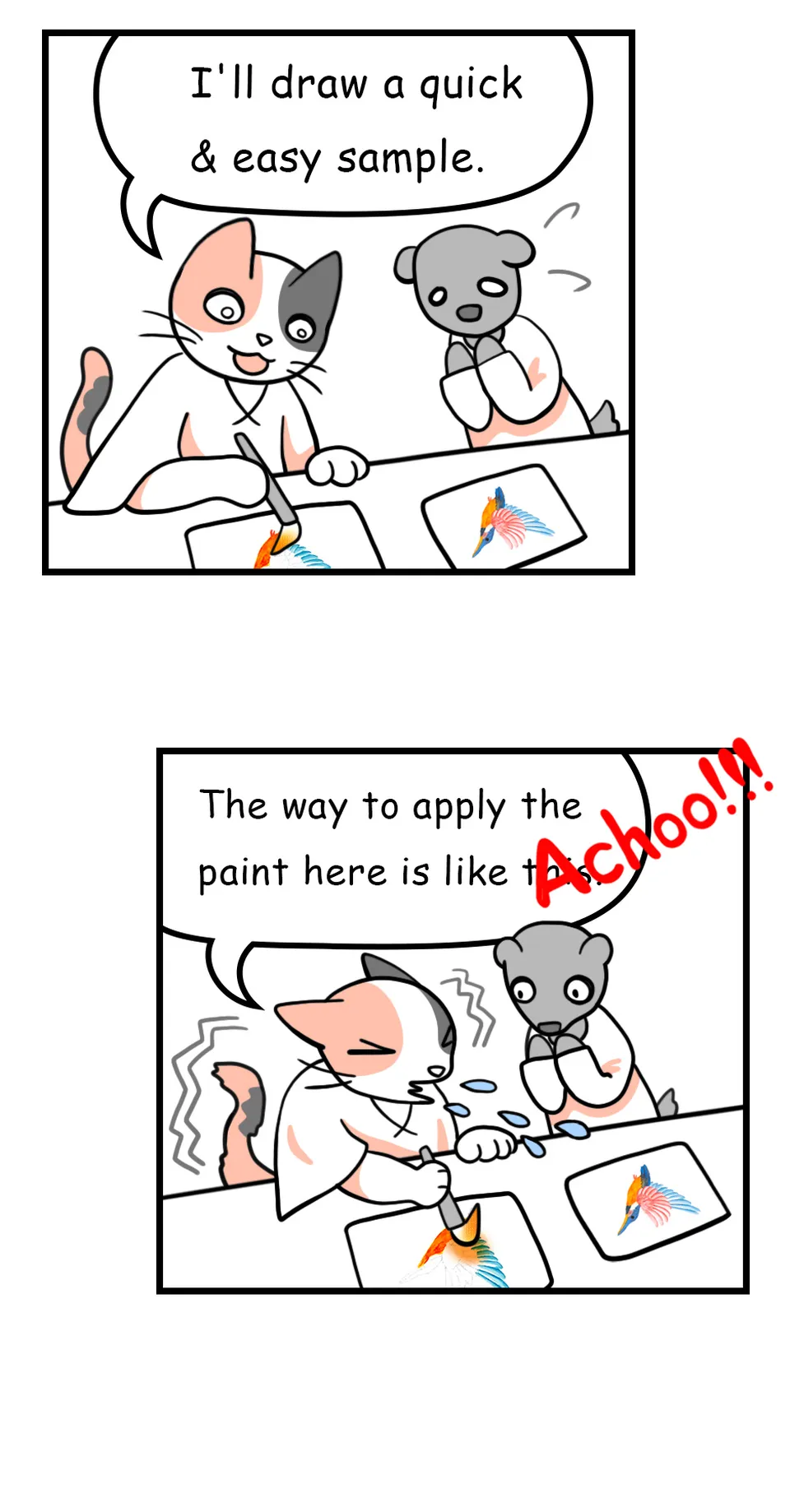 21. ◆Difference in Holding Crayons & Brushes, página 6