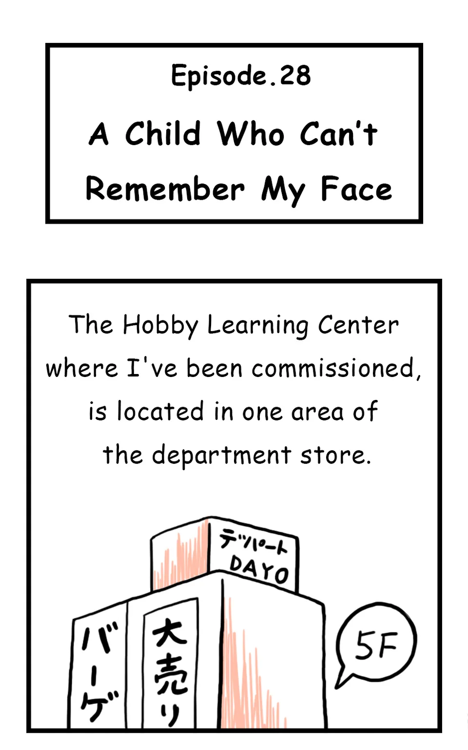 28. A Child Who Can't Remember My Face(1/2), Seite 1