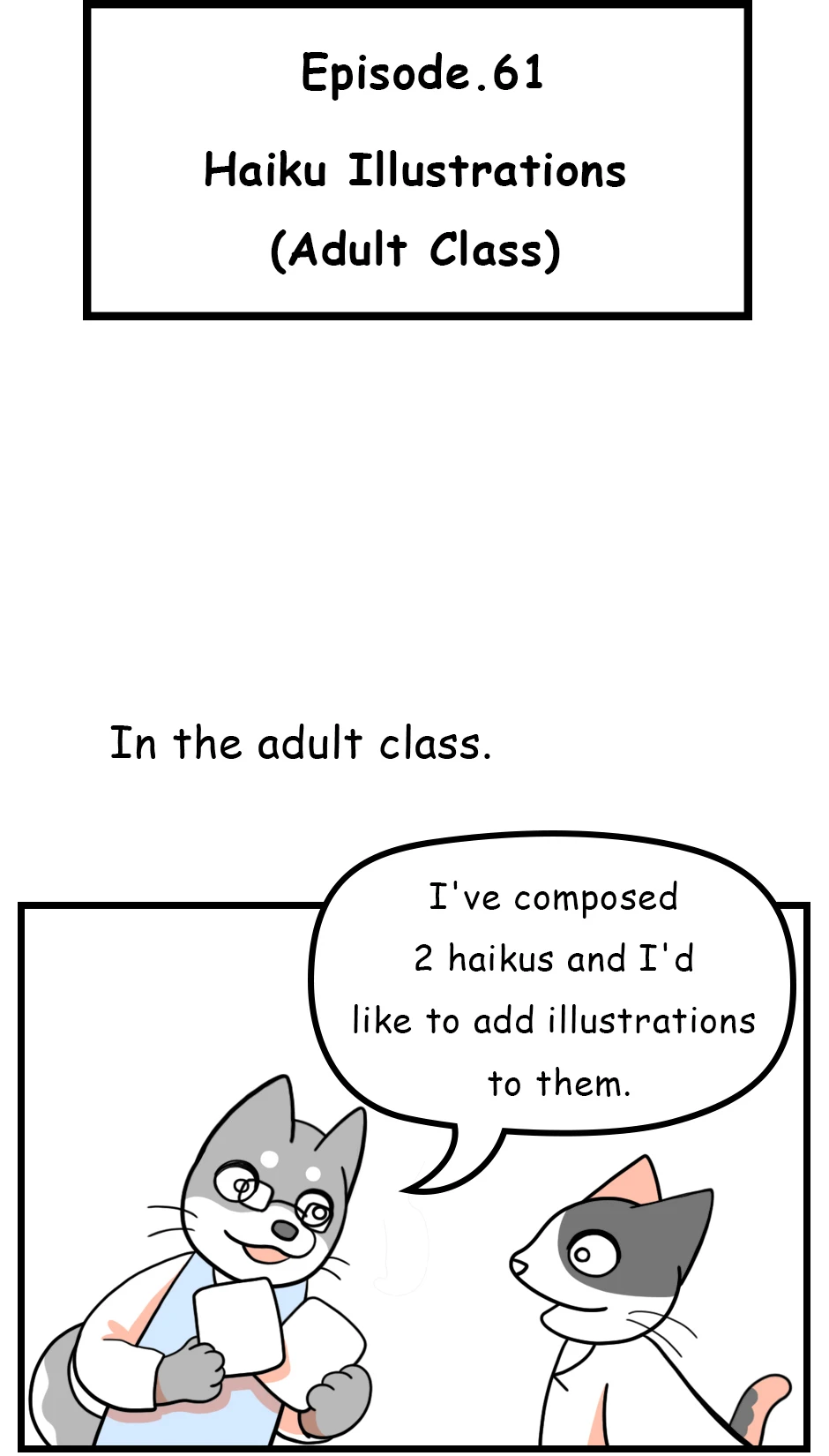 61. Haiku Illustrations(Adult Class)，第 1 頁