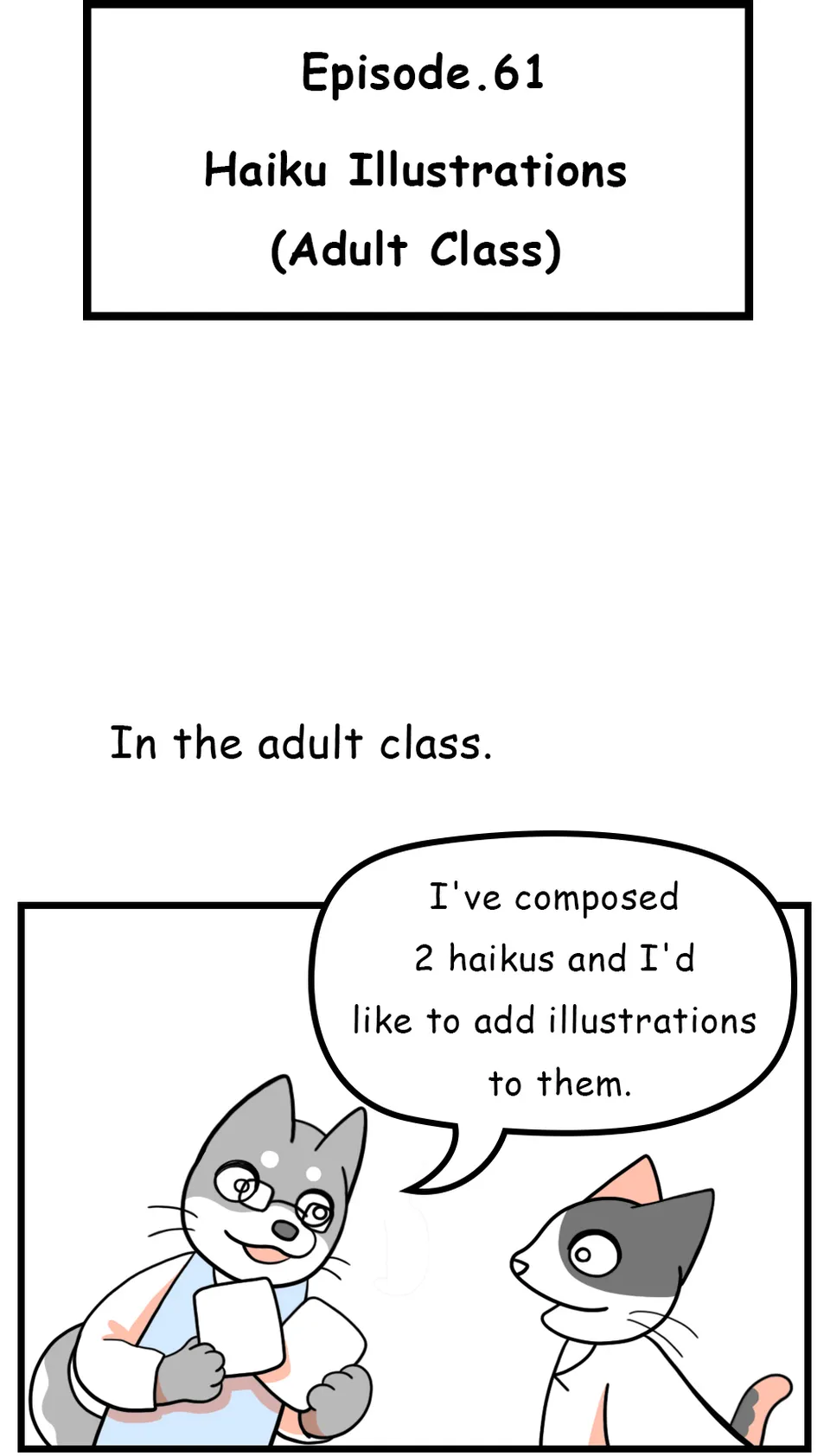 61. Haiku Illustrations(Adult Class), page 1