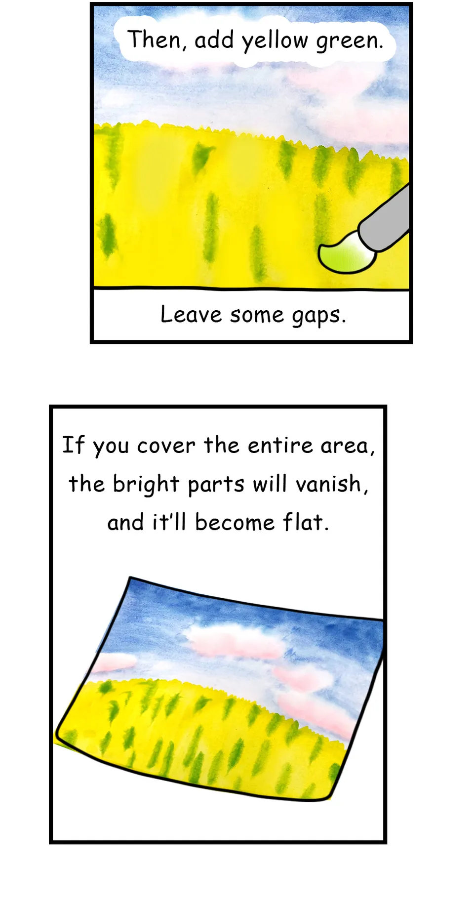 65. ◆How to Paint the Meadow(Watercolor), page 6