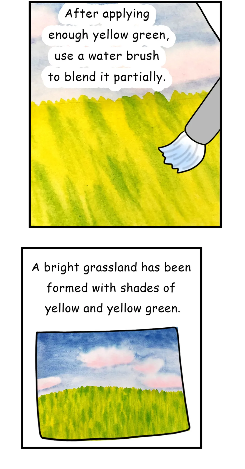 65. ◆How to Paint the Meadow(Watercolor), page 7