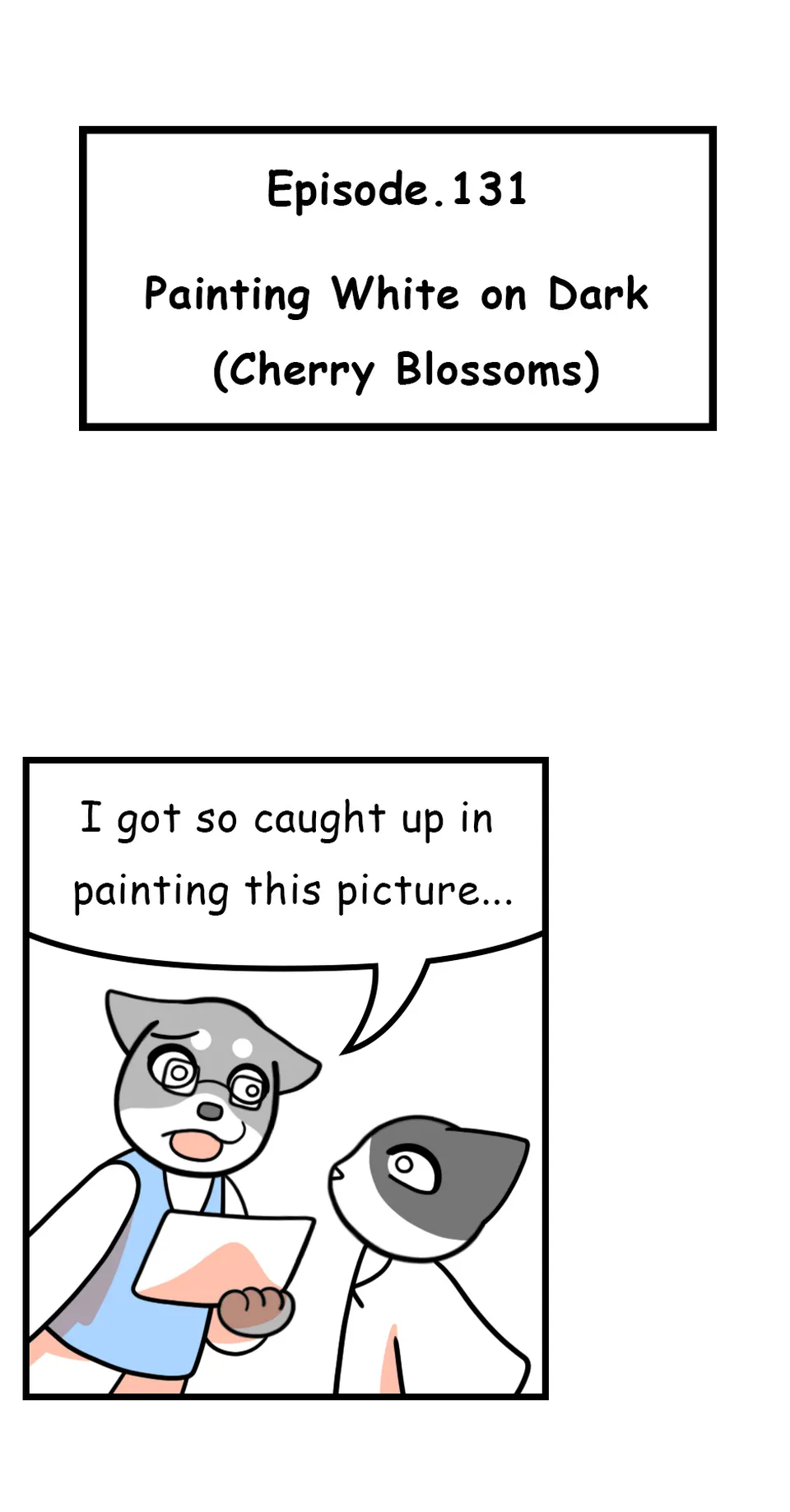 131. ◆Painting Whie on Dark(Cherry Blossoms), page 1