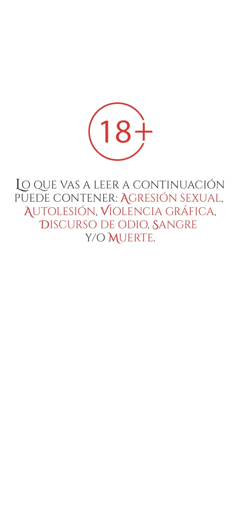 Tomo 1 - Ransha (Parte 3: Advertencia), halaman 1