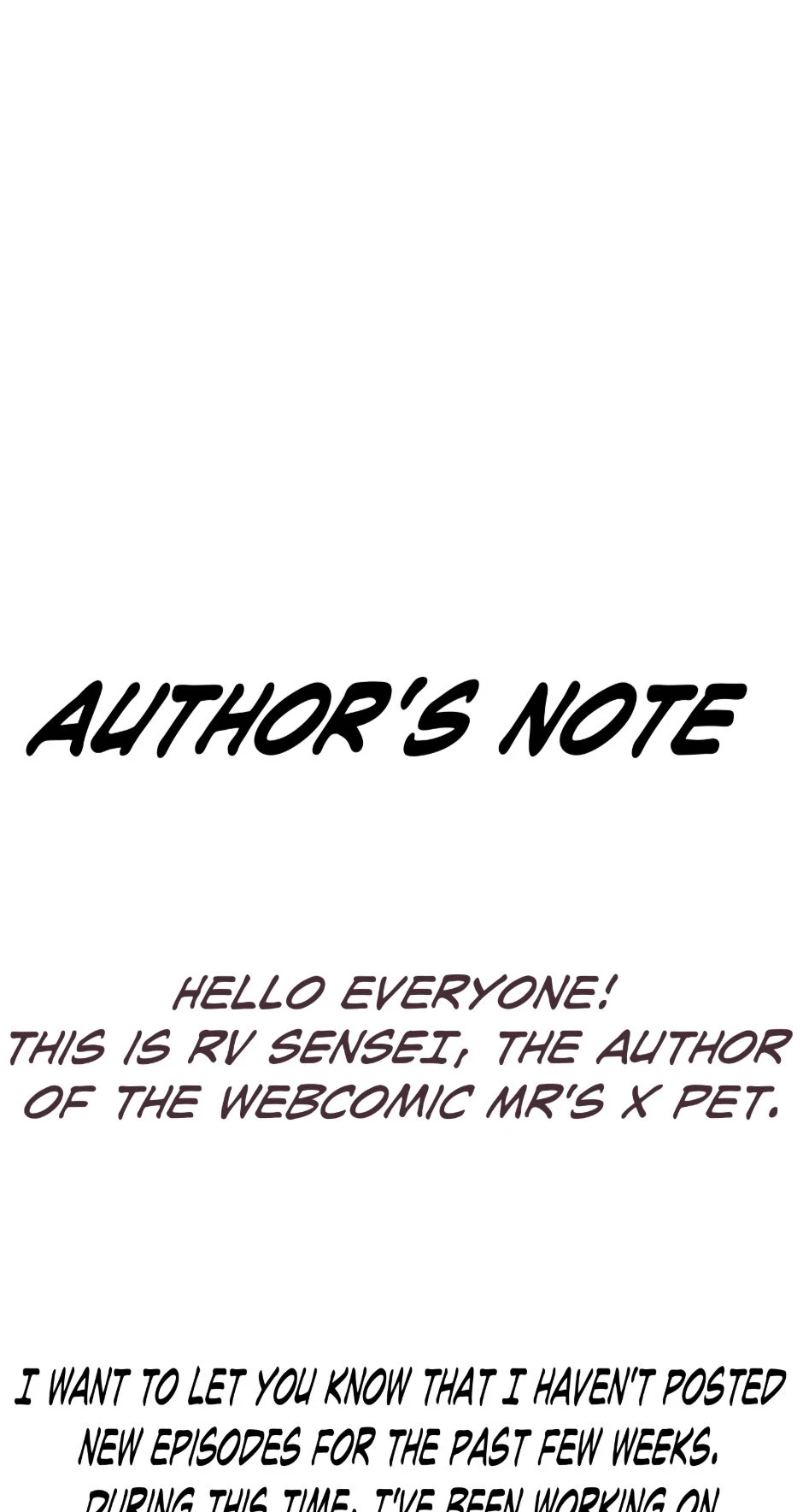 Author's note to readers，第 1 頁