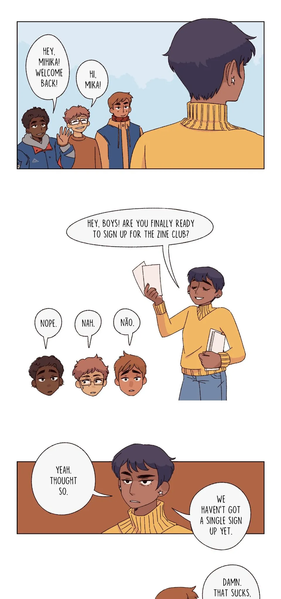 The Swimming Club, page 1