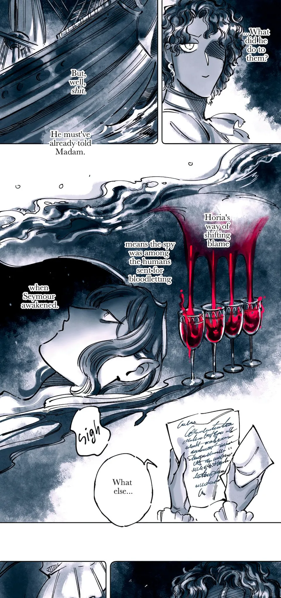 Episode 12 : Dark, dreary sea, page 38