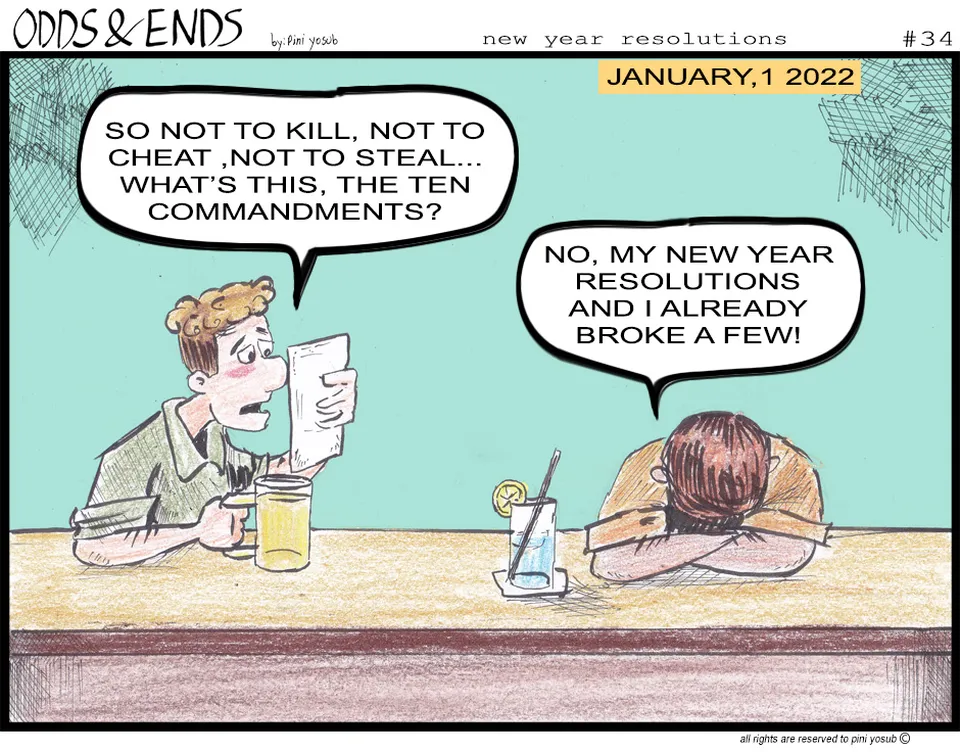 34. NEW YEAR RESOLUTIONS, Seite 1