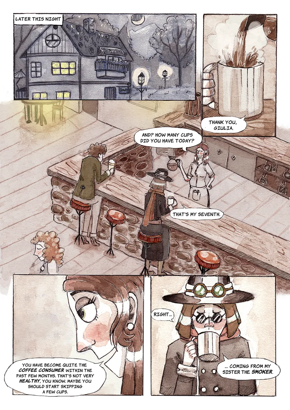 At the pub, page 1