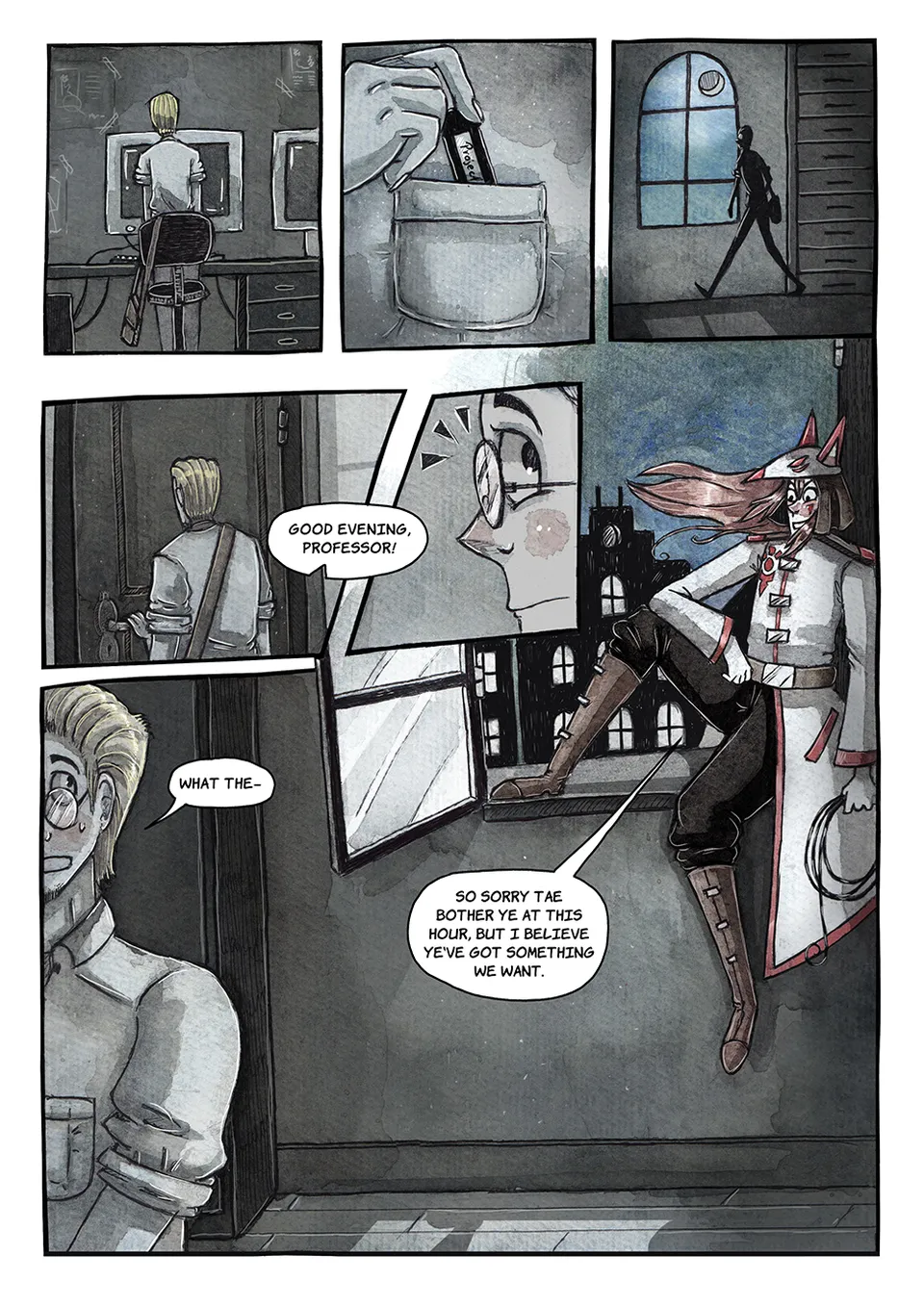 The intruder, page 1
