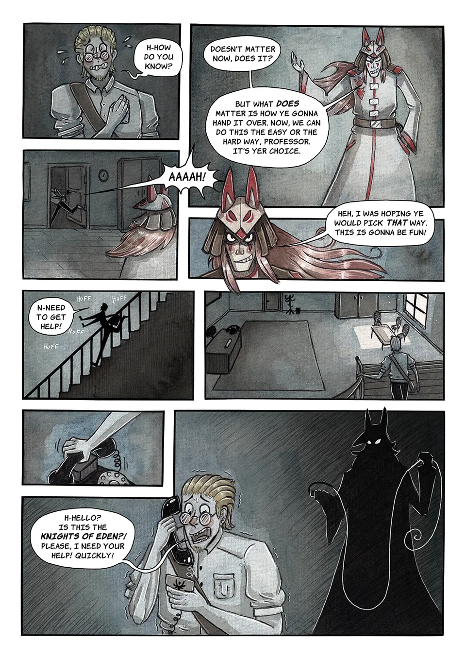 The call, page 1
