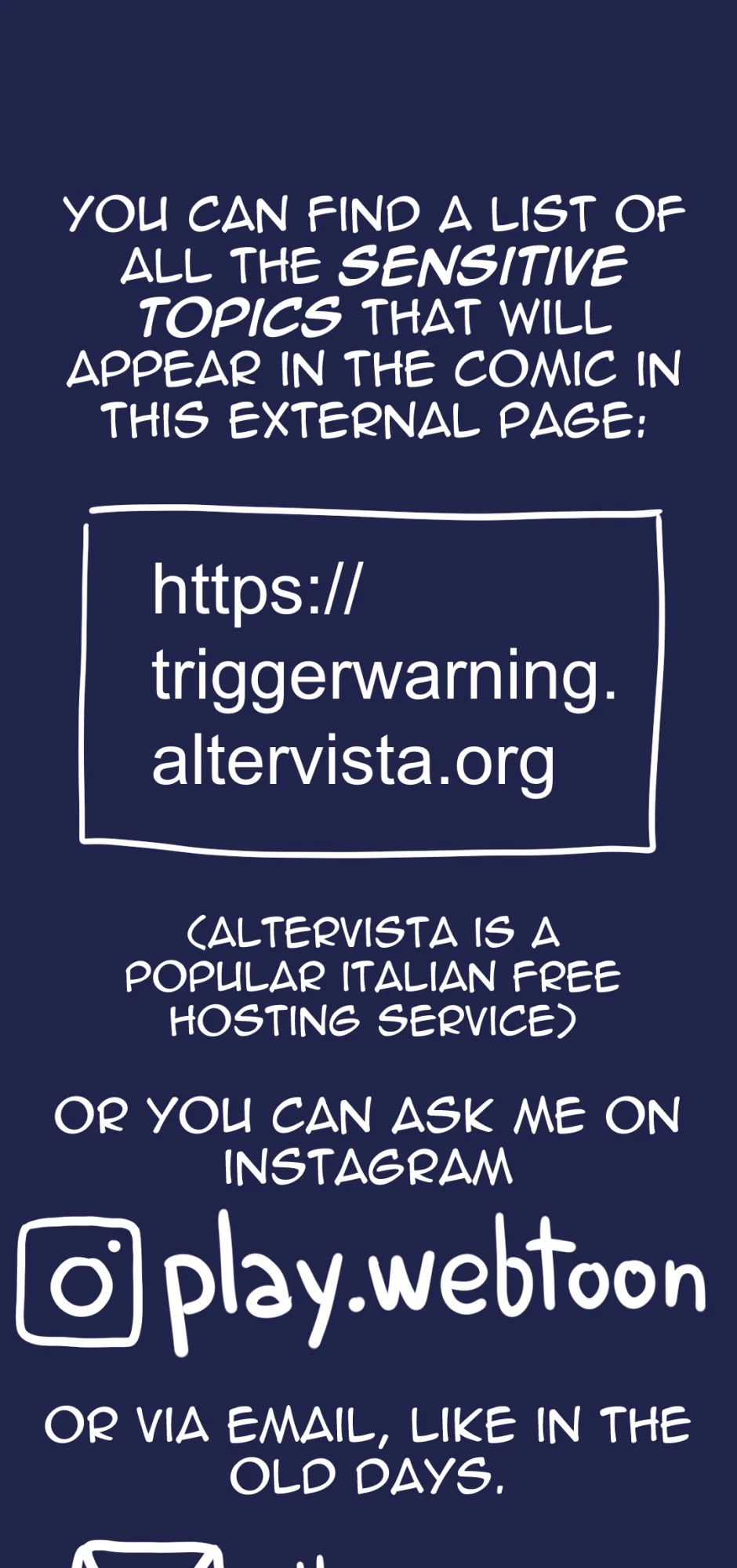 Trigger Warnings - Skip if you don’t care!, Seite 1