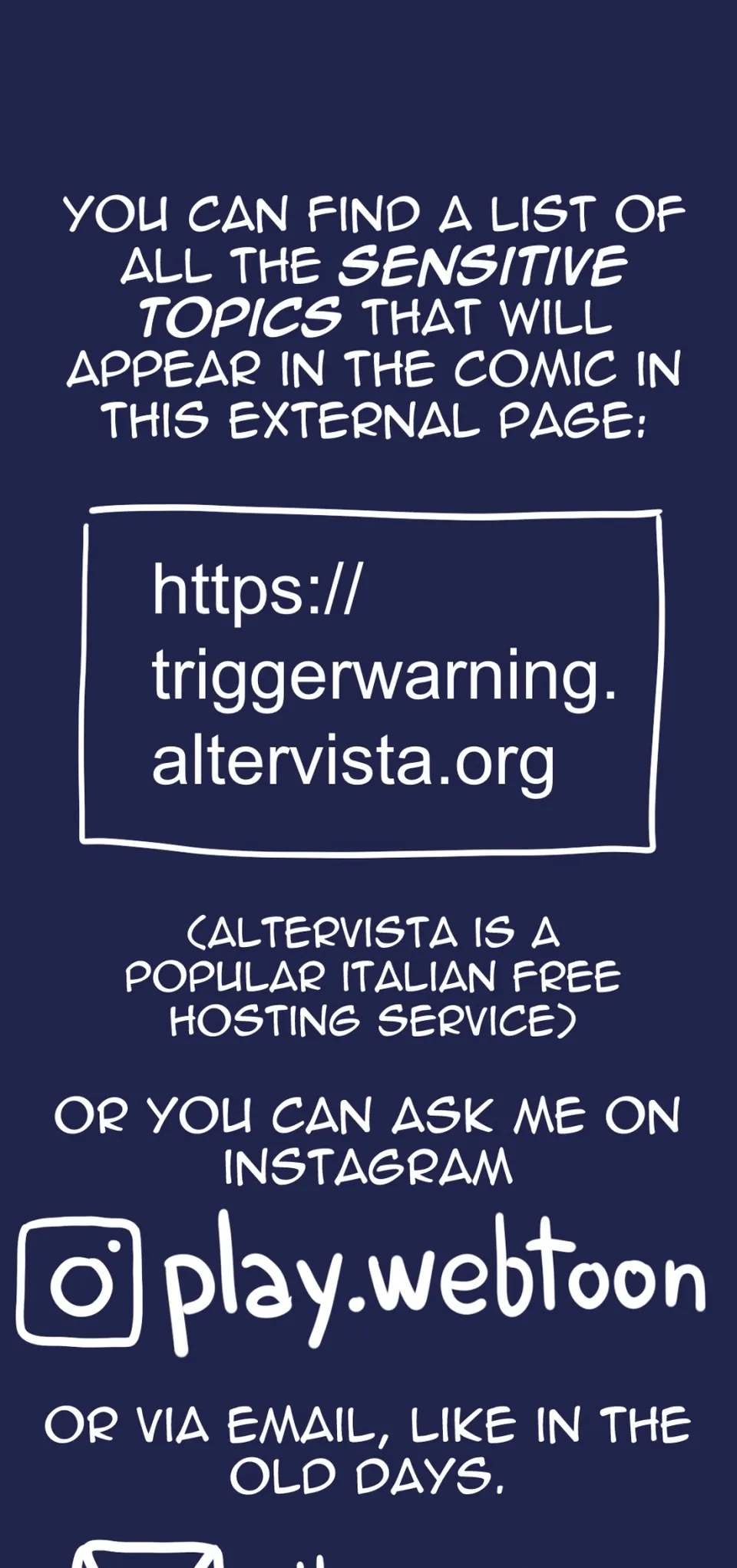 Trigger Warnings - Skip if you don’t care!, page 1