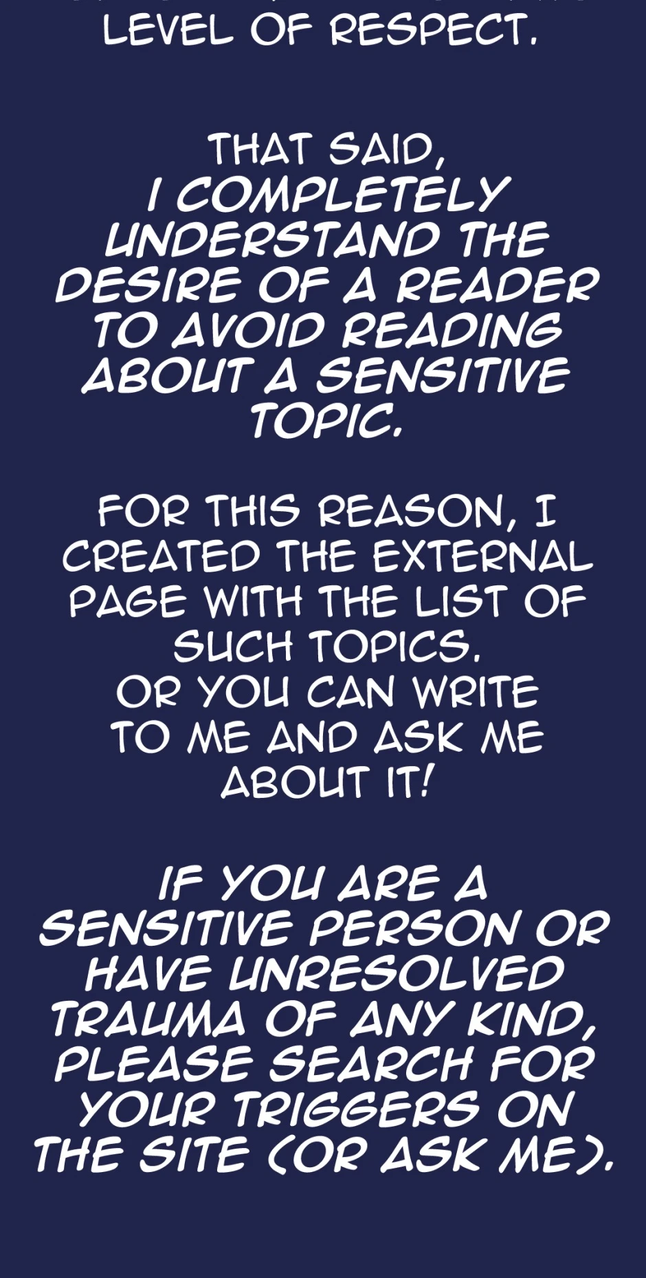 Trigger Warnings - Skip if you don’t care!, Seite 3