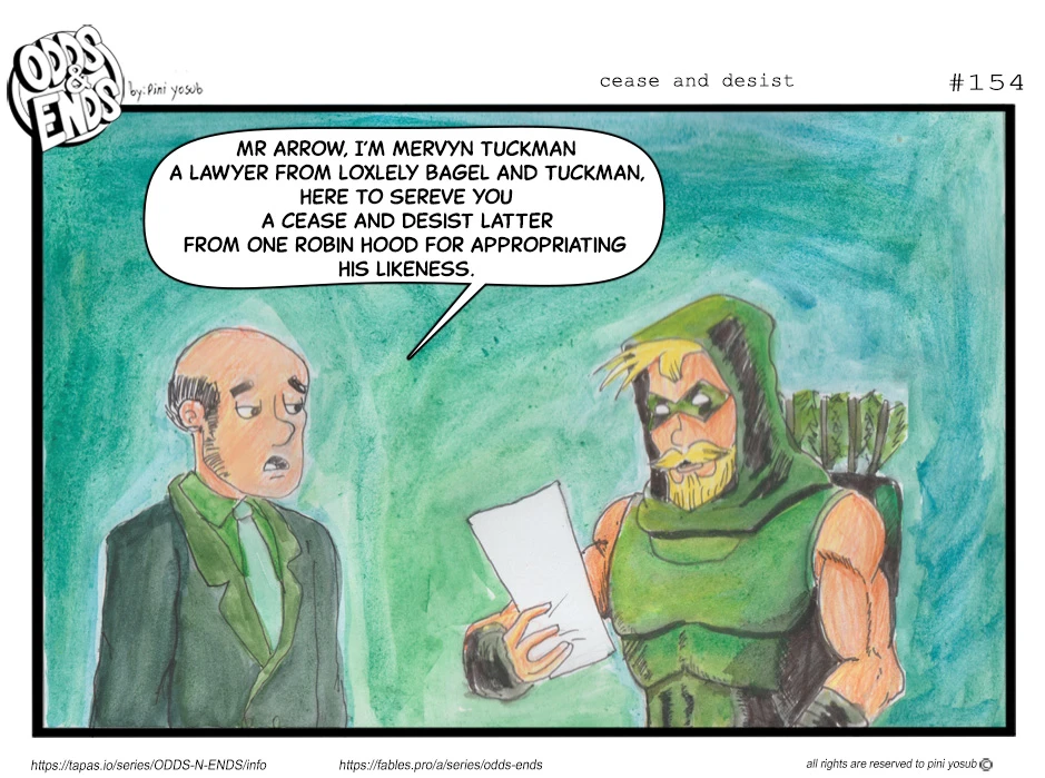 154. CEASE AND DESIST, page 1