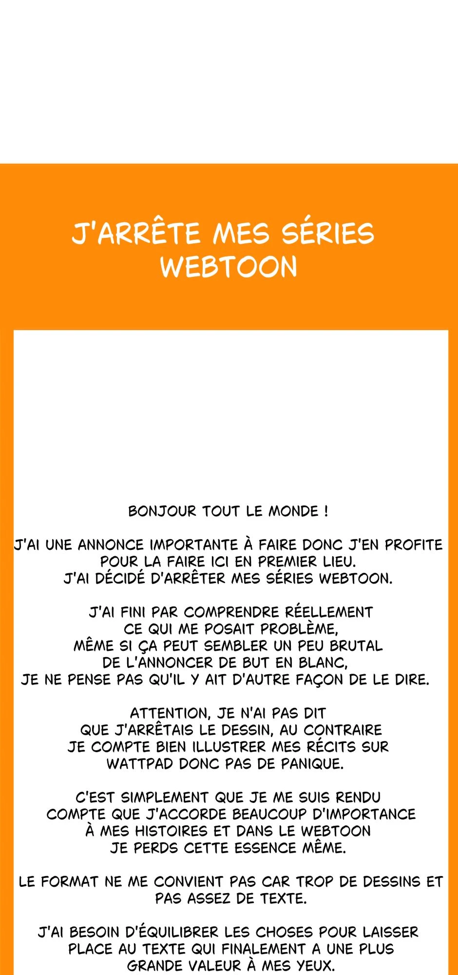 J'arrête mes séries webtoon，第 1 頁