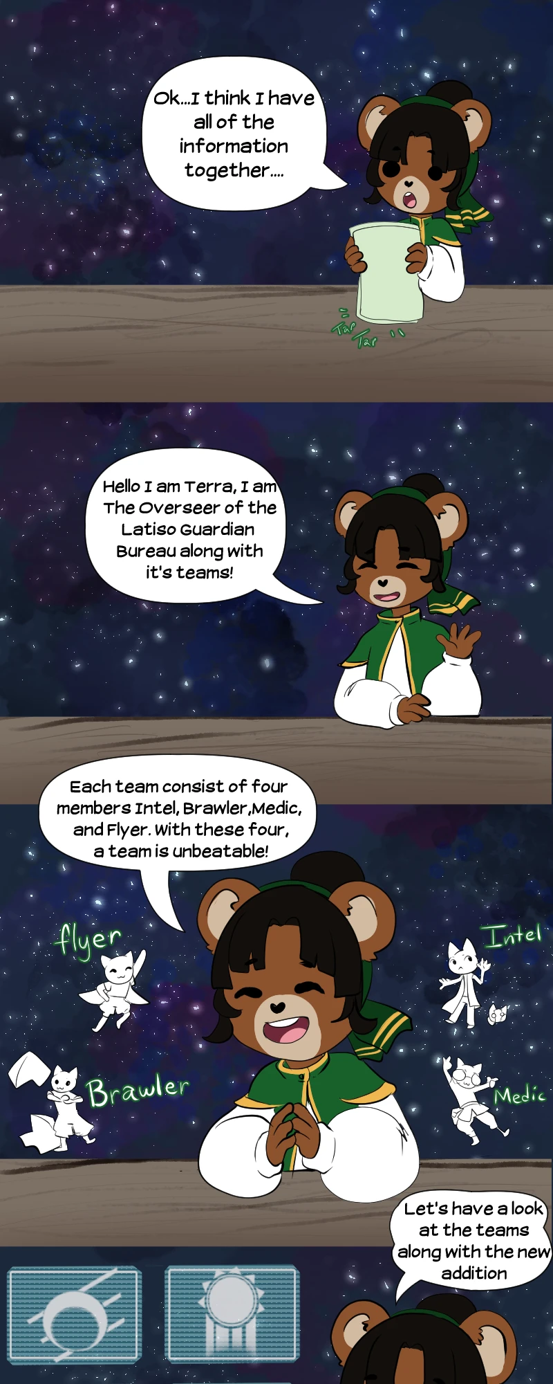 Space Shorts: Meet the Teams, page 1