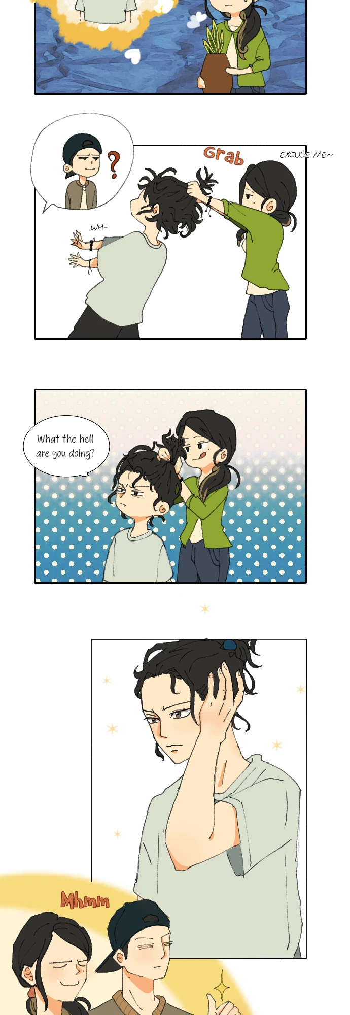 His Messy Hair, page 2