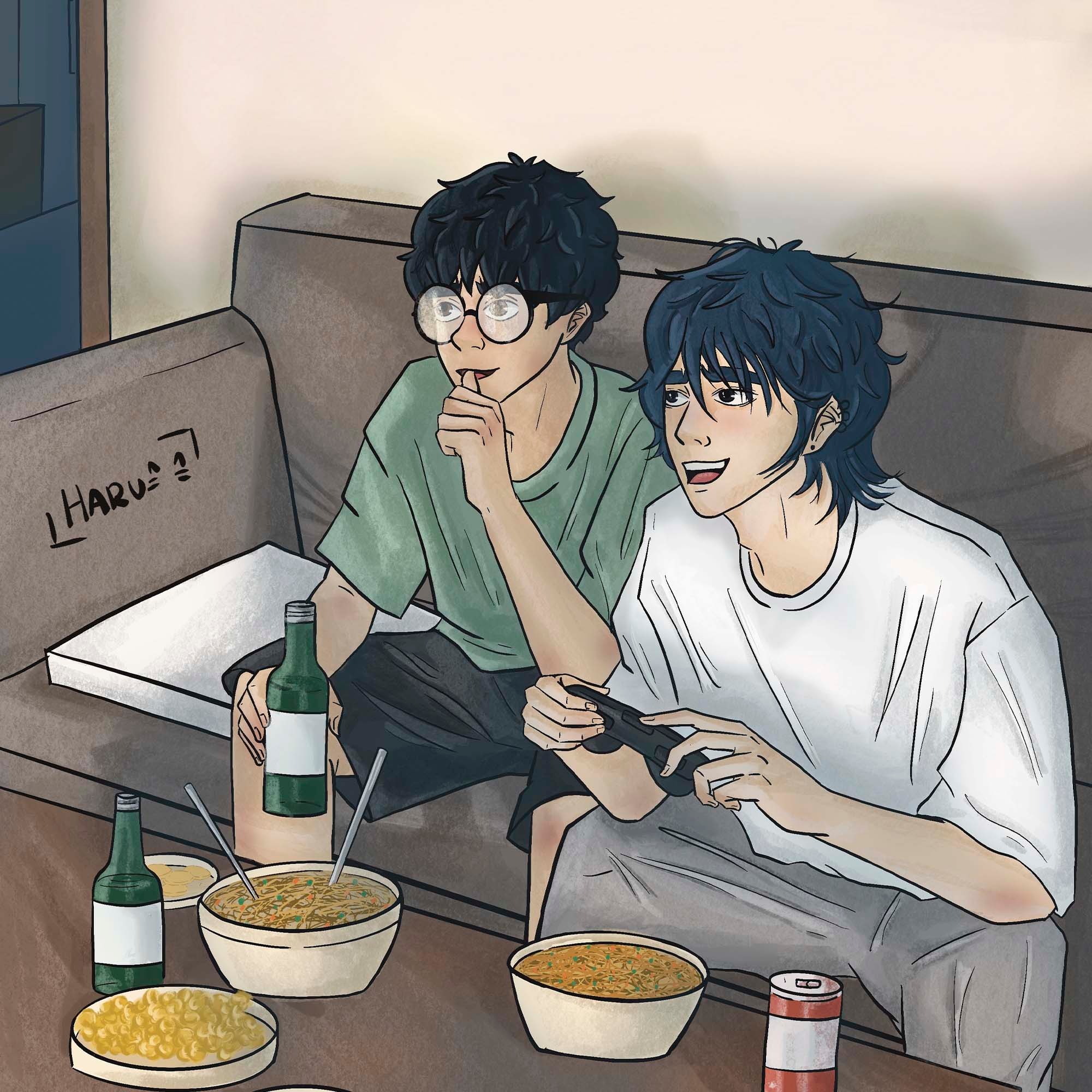 Portada y presentación de personajes